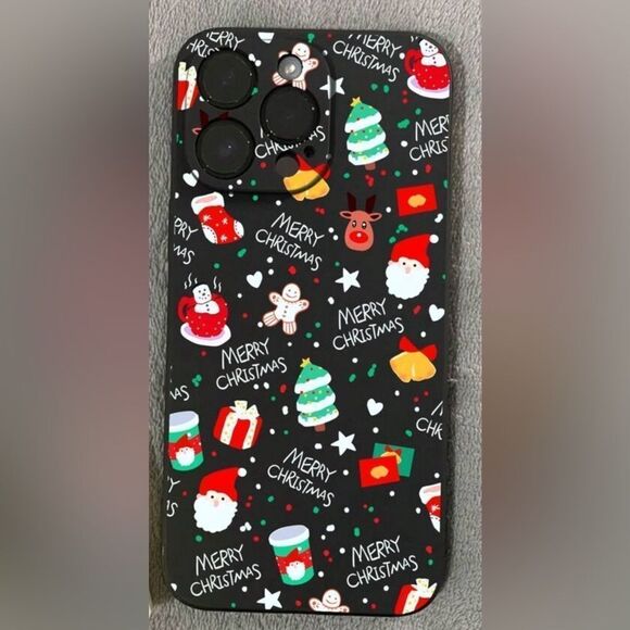 🎄NEW IPHONE 15 PRO MAX HOLIDAY PHONES CASES- 2 COLORS-CUTE HOLIDAY PATTERN🎄 - Picture 1 of 4